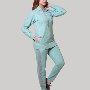 Custom Logo High Quality Custom Acid Wash and Embroidery Logo Soft Cotton Hoodie and Sweatpants Women Tracksuits Two Piece Sets - Product Image 5