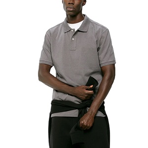 Vente en gros de chemises pour hommes à manches courtes en coton 100% tricoté sur mesure, anti-froissement, avec poche, de haute qualité, impression de logo vierge - Product Image 5