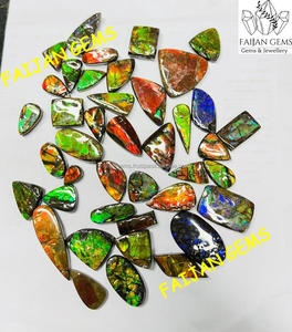 Multy <b>Stone</b> High Quality Cabochon <b>Colour</b> Ammolite Gemstone Amazing Wonderful Ammolite Loose Natural Color Change Making <b>Stone</b> - Product Image 2