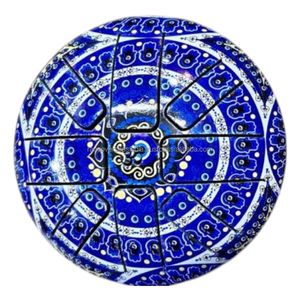 Tambour à langue en acier émaillé Main de Hamsa avec maillets en caoutchouc, instrument Handpan pour la musique, la relaxation, la méditation, le yoga, la guérison sonore, cadeau - Product Image 6