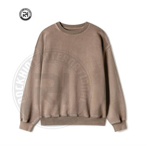 Nouvel Arrivage – Sweat-shirt Oversize Unisexe en Coton Polaire Personnalisable avec Logo, Anti-boulochage, Chaud et Décontracté pour l'Hiver 2026 - Product Image 1