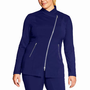 Conjunto de Uniformes Médicos para Mujer 2026 al por Mayor: Chaqueta Elástica Cómoda con Cremallera y Bolsillos, Uniformes de Enfermería - Product Image 2