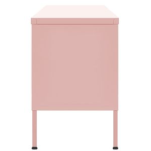 Supporto TV in acciaio rosa 41.3 \ "x13.8 \" x19.7 \ "dimensioni Design elegante e durevole - Product Image 4