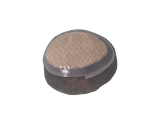 Couleur du modèle Silk Pro #   Perruque toupet 4 Remy en cheveux humains pour hommes avec patchs capillaires et insertion sans aiguille - Product Image 2