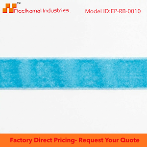 Cinta de Terciopelo Azul Cielo Suave de Una Cara de 12 mm, Rollo de 50 Yardas, Directo de Fábrica, para Decoración de Rakhi, Cestas, Thali, Embalaje de Regalos, Personalizable - Product Image 6