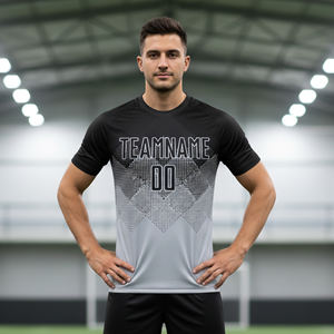 Maillot de football personnalisé 2026 – Logo brodé sur mesure, manches courtes, sublimation par transfert thermique, respirant, séchage rapide, nouveau design - Product Image 4