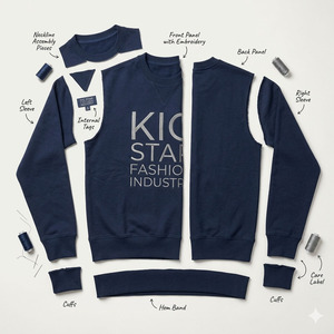 เสื้อสเวตเชิ้ตแขนยาวคอกลมผ้าฝ้ายฟลีซเนื้อหนาคุณภาพสูง 100% ปักโลโก้ตามสั่ง สำหรับผู้ชาย เหมาะสำหรับฤดูใบไม้ร่วง - Product Image 4