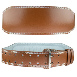 Premium Genuine Leather 6 Inch Weight Lifting <b>Belt</b> Adjustable Powerlifting Waist Support for Professional Gym - Product Image 6