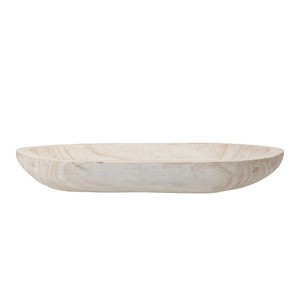 Handcrafted Teak Wood Geometric Bowl - Wholesale Artisan Home <b>Decor</b> - Product Image 1
