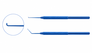 Gancho Sinskey de Titanio Azul, Instrumento Quirúrgico Oftálmico de Precisión para Cirugía Ocular, para Cataratas y Procedimientos Microquirúrgicos - Product Image 5