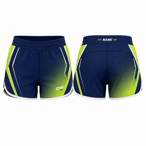 Shorts Deportivos de Cintura Alta para Mujer MEGAMAPLE, con Bolsillos, Transpirables, de Secado Rápido, Tela Spandex, Cierre con Cordón, Color Sólido - Product Image 1