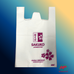OEM Custom PE Plastic Shopping Bags T Shirt Carry Bags for Grocery Retail Store and Daily <b>Packaging</b> - Product Image 1