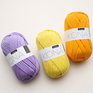 Hilo de ganchillo <span class=keywords><strong>KONA</strong></span>, hilo acrílico de algodón y nailon para tejer a mano, ovillo de 65g, hilo acrílico para tejer a mano - Product Image 6