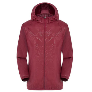 <b>Raincoat</b> <b>Men</b> Women Ultra Thin Hooded Lightweight Quick Dry Windbreaker Blue Orange Pink Black Wine - Product Image 1
