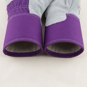 Gants de travail de sécurité industriels en cuir de vachette pleine fleur de qualité supérieure, dos en tissu de coton, manchette de sécurité, pour le jardinage, certifiés CE, antistatiques 11 - Product Image 6
