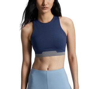 Débardeur de yoga pour femme avec coussinets amovibles, extensible, pour Pilates, gym, fitness, vêtements de sport personnalisés - Product Image 1