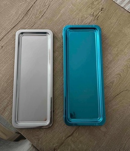 Gold Plated Rectangle <b>Storage</b> <b>Tray</b> Polished Finish Minimalist Design For Table Use Durable Single Tier - Product Image 4