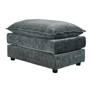 Divano Grigio a Quattro Posti con Due Poggiapiedi, Set di Arredamento per Soggiorno 2018 - Product Image 5