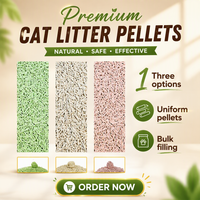 Litière pour chat en tofu biodégradable et jetable en gros, service de marque personnalisée OEM pour distributeurs, entreprises de marques privées et vente au détail