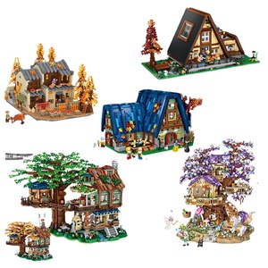 1033 Treehouse Model Building Blocks Assembly Set Plastic Cement for Teenagers DIY Gift Ornament Architecture Miniatures - Product Image 1