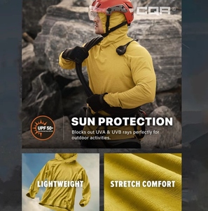 Sudadera con Capucha de Protección Solar UPF 50+ Personalizada para Hombre – Estampado por Sublimación, Camiseta de Manga Larga para Pesca y Natación - Product Image 3