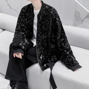 Veste à paillettes de qualité supérieure pour homme, saison hiver, design personnalisé, veste homme premium. - Product Image 5