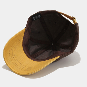 Casquettes de baseball unisexe en coton délavé style vintage et usé, 6 panneaux, vierges, style Dad Hat, personnalisables avec logo, pour le sport - Product Image 4