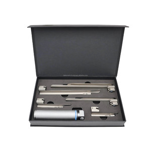 Set de Laringoscopio LED de Alta Luminosidad Miller con 5 Hojas Rectas de Acero Inoxidable, Kit de Intubación Veterinaria ORL, Equipo de Diagnóstico - Product Image 1