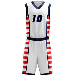 Derniers modèles d'uniformes de basketball d'été, écologiques, faible MOQ, personnalisez votre tenue de sport pour équipe, en vente en ligne - Product Image 4