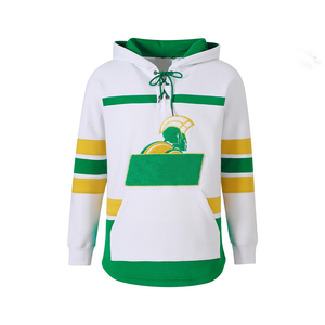 Sudadera con Capucha Personalizada de Hockey Norfolk St., Verde y Dorado, Estilo Universitario, Felpa de Algodón, Pedido al por Mayor, Secado Rápido, Transpirable, Logotipo Personalizado - Product Image 1