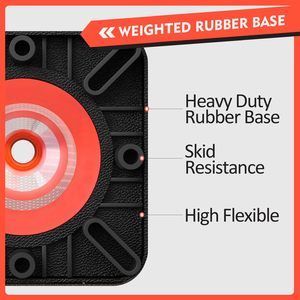 กรวยจราจร CITICITY ขนาด 28 นิ้ว พร้อมฐานถ่วงน้ำหนักสีดำ กรวยสีส้มพร้อมแถบสะท้อนแสงสำหรับจอดรถ ความปลอดภัยบนท้องถนน - Product Image 6