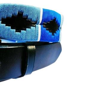 Handmade Premium Leather Polo Belt Traditional Hand-Stitched Pampa Diamond Embroidered Belt Luxury Equestrian Style Casual Wear - Product Image 5