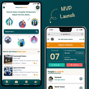 Développement d'applications mobiles de gestion des files d'attente RoyalCraft pour Android et iOS avec réservation par jeton, suivi des files d'attente en temps réel et notifications. - Product Image 1