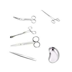 Basic General Surgery Instruments <b>Kit</b> <b>Medical</b> Surgical Dressing Instrument Manual Metal CE Certified - Product Image 1