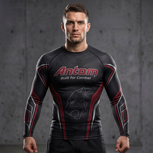 Wholesale Custom Logo 3D Printed Jiu Jitsu Bjj Rash Guard <b>for</b> <b>Men</b> <b>Compression</b> Breathable Shorts Sleeve - Product Image 1