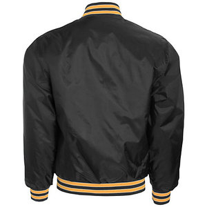 Concevez vos vestes universitaires personnalisées : corps en laine et manches en cuir, coupe classique, style col, vêtements d'hiver - Product Image 3