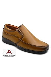 Men's Premium Leather Slip-On Loafers – Classic Formal Business Dress Shoes <b>by</b> Asken Atelier - Product Image 5