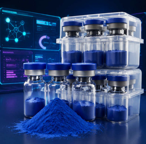 Peptide de cuivre bleu GHK-CU des États-Unis, matières premières cosmétiques, hydrate et raffermit la peau, personnalisable GHK-CU - Product Image 4