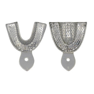 Plateau d'empreinte dentaire médical professionnel en acier inoxydable, fabriqué manuellement, réutilisable, prix raisonnable, en stock - Product Image 1