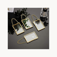 Cadre photo suspendu en métal élégant de qualité supérieure, nouveau design, personnalisé, respectueux de l'environnement, imprimé en sérigraphie, décoration pour la maison et le bureau