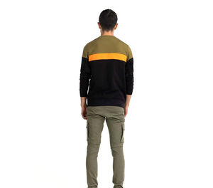 เสื้อสเวตเชิ้ตผ้าคอตตอนผสมสำหรับผู้ชาย สัมผัสนุ่มสบาย ดีไซน์เพื่อความสบายตลอดวันและสไตล์คนเมือง - Product Image 3