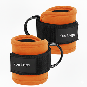 Juego de Correas de Neopreno Transpirables para Entrenamiento en Gimnasio con Anillo en D |   Muñequera/Tobillera Personalizada para Cable Glute Kickbacks y Levantamiento de Pesas - Product Image 6