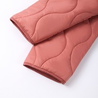 Parka Tejida con Costuras Onduladas Finas, Abrigo Cálido de Invierno con Cremallera, Retención de Calor Suave y Constante, Ropa de Mujer Moderna para Uso Diario