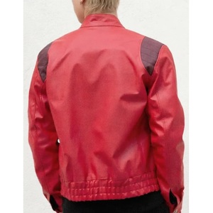 Veste en cuir bomber pour homme, style vintage, décontractée, sportive, pour le printemps, pour motard. - Product Image 6