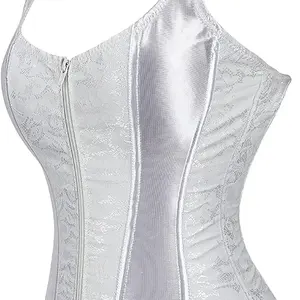 性感美丽蕾丝加大码新款女性性感白色紧身胸衣上衣维多利亚时尚紧身胸衣腰