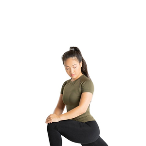 Womens Long Training <b>T</b>-<b>Shirt</b> Breathable Jersey Regular Fit Sports Top for Workout Gym <b>Yoga</b> and Daily Exercise - Product Image 4