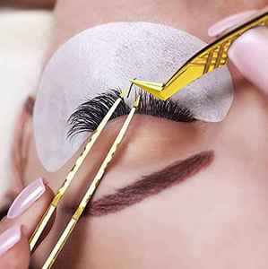 High Quality German Stainless Steel Anti-Static Durable <b>Lash</b> Tweezers Eyelash Extension <b>Kit</b> Gold Color Coated Custom Tweezers - Product Image 6