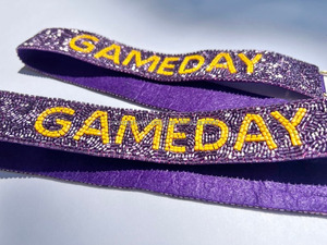 Vente en gros de sangle de sac à perles GAMEDAY personnalisées, bandoulière tendance pour sac à main, cadeau fait main détachable - Product Image 4