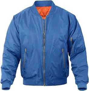 Veste bomber noire coupe-vent et imperméable de qualité supérieure, personnalisable avec logo, fermeture éclair intégrale, chaude pour l'hiver, pour hommes. - Product Image 1