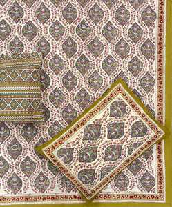 Juego de Sábanas de Algodón con Estampado Tradicional Hecho a Mano, Decoración Étnica para Interiores, Juego de Ropa de Cama Suave y Cómodo - Product Image 5